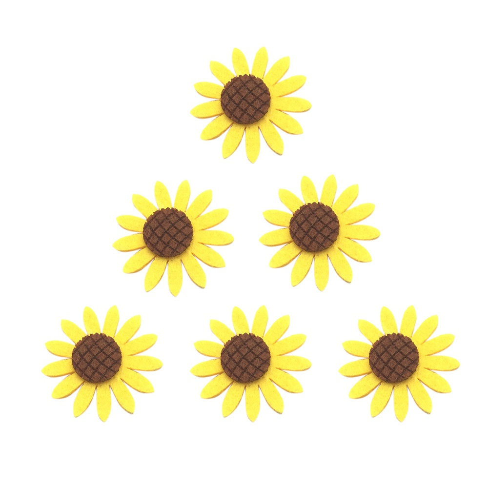 Women Accessories Meaning - 36Pcs Non-Woven Fabric Sunflower Brooch Corsage