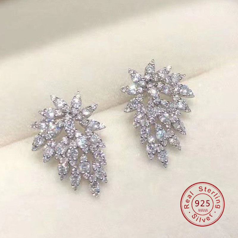 Statement Earrings Oversized - Đá Bạc 925 Kim Tuyên Bố