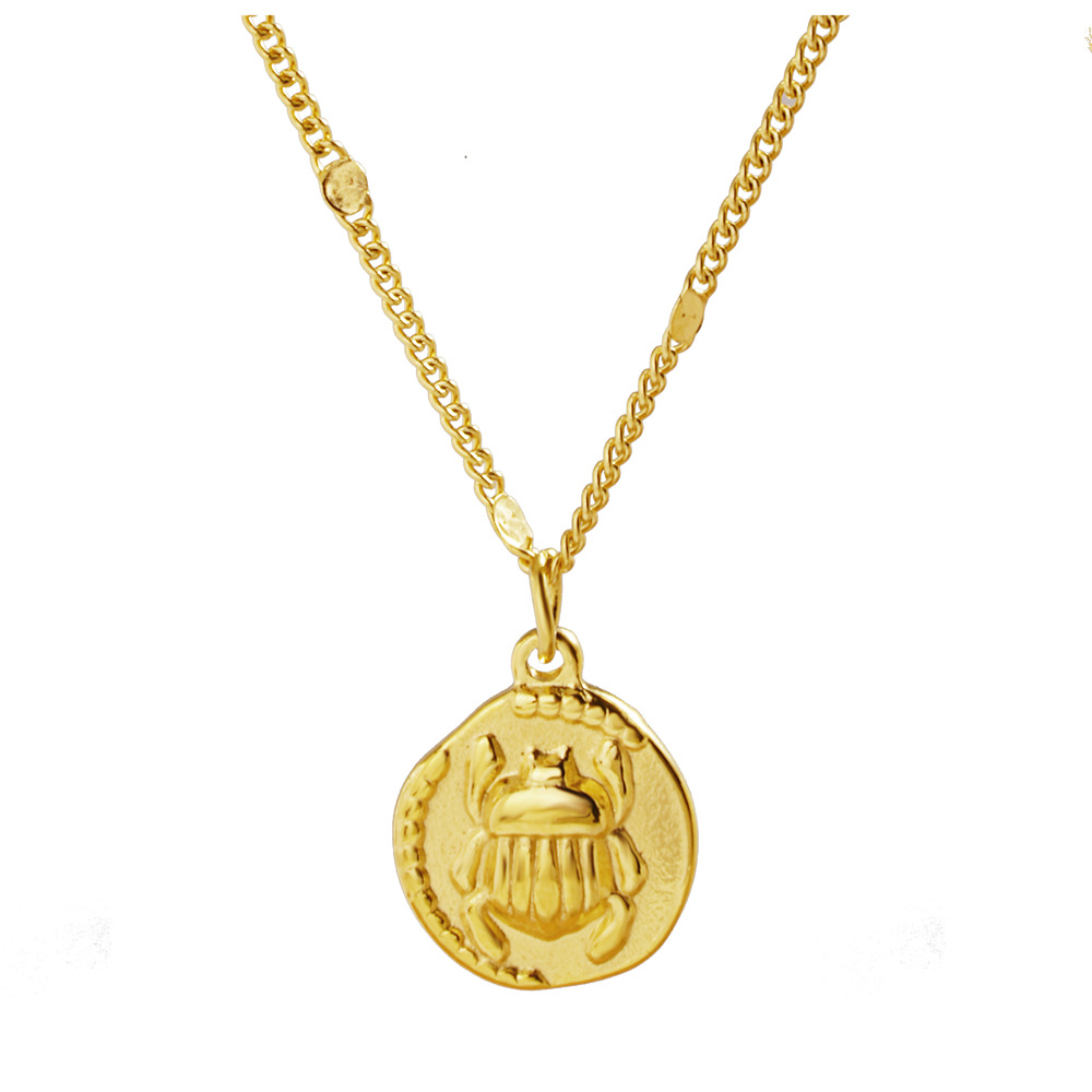 Coin Necklace Delicate - Stainless Steel Women Delicate Gold Plated