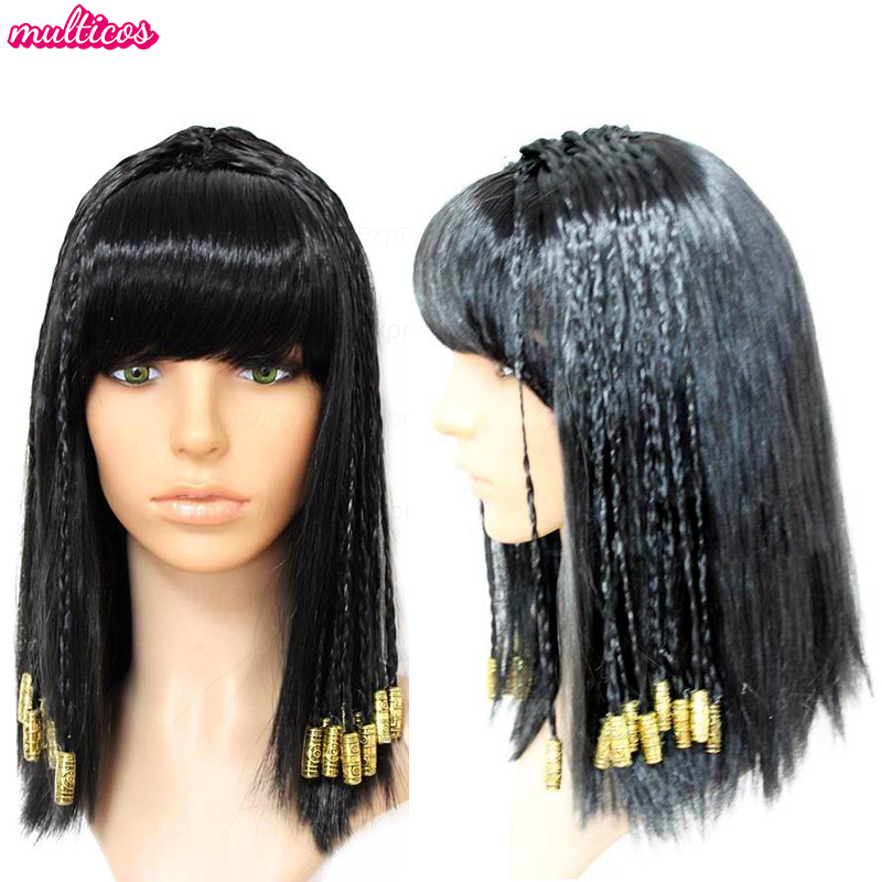 Women Accessories In Egypt - Cleopatra Wig Woman Egypt Queen Black
