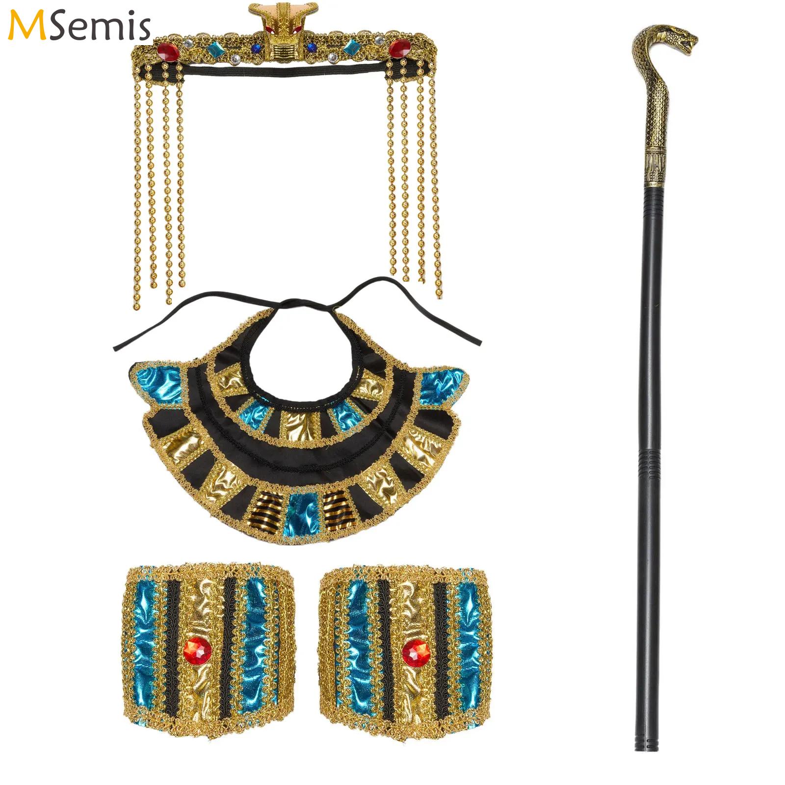 Women Accessories In Egypt - Cleopatra Egyptian Queen Wig and Beads