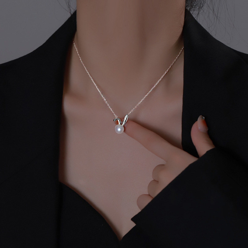 Cute Rabbit Pearl Pendant Neck - đánh giá và giá Women Accessories Meaning