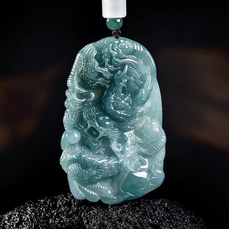 Natural Burmese Jadeite Dragon - đánh giá và giá Women Accessories For Gift