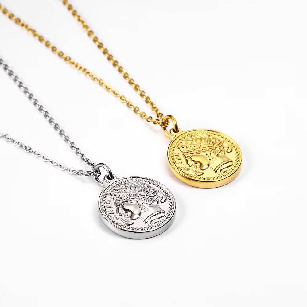 Women Delicate Gold Plated Eli - đánh giá và giá Coin Necklace Delicate