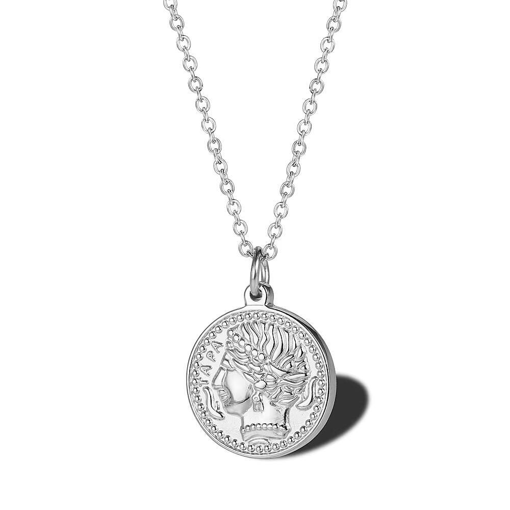 Women Delicate Gold Plated Eli - đánh giá và giá Coin Necklace Delicate