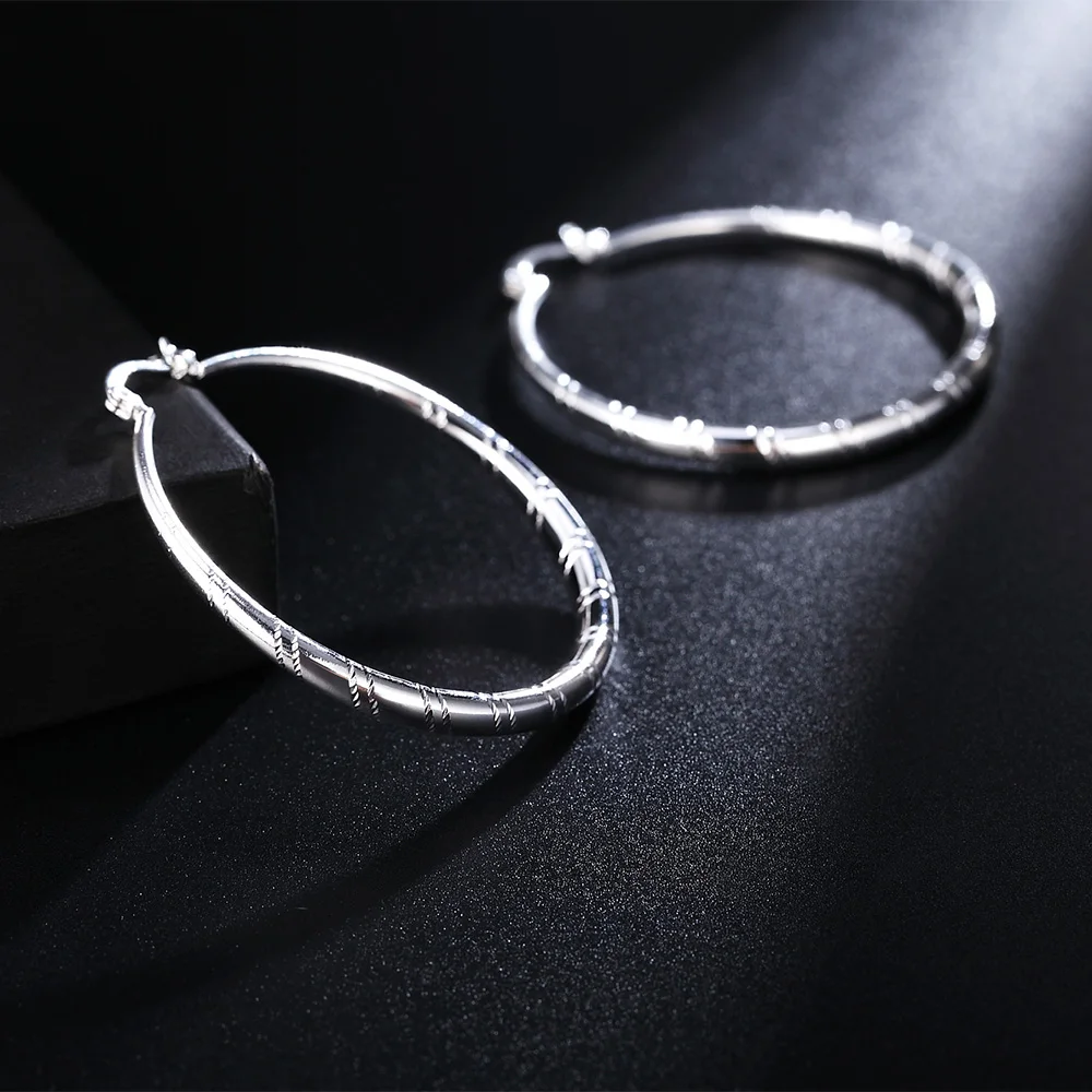 3/4/5/6cm Big 925 Sterling Sil - đánh giá và giá Statement Earrings Oversized