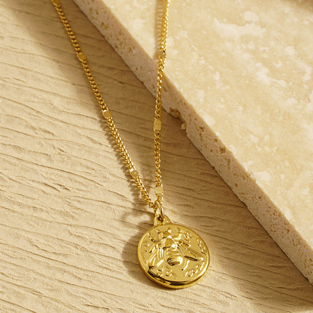 Stainless Steel Women Delicate - đánh giá và giá Coin Necklace Delicate