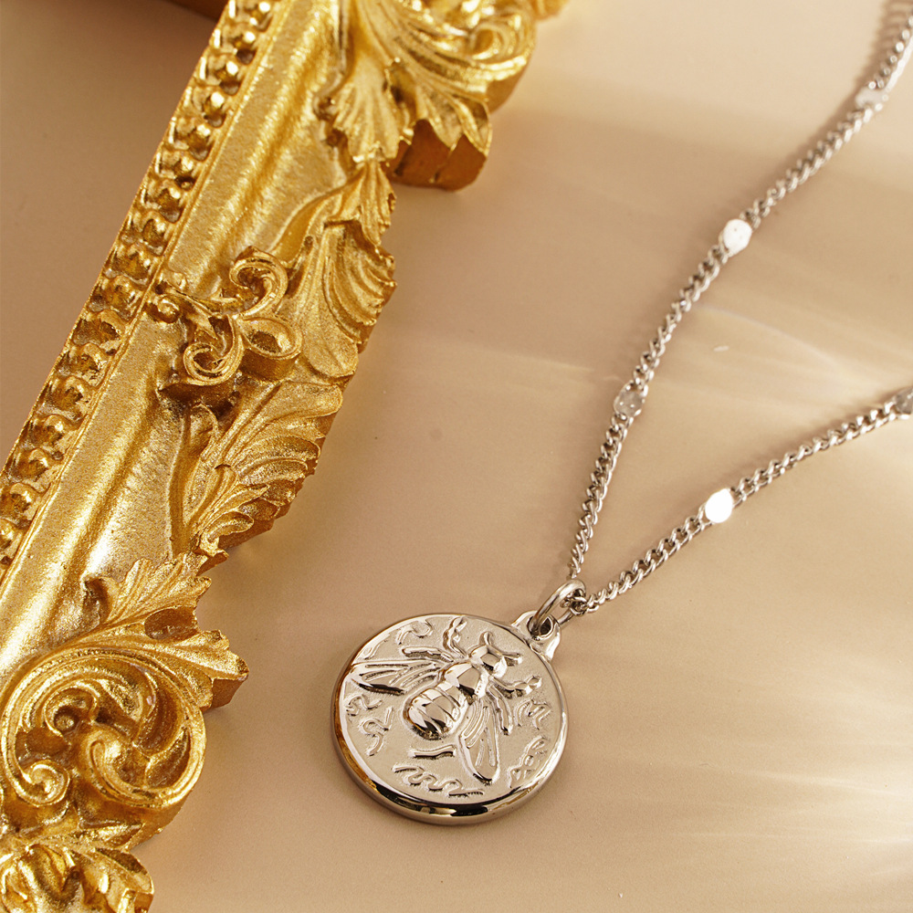Stainless Steel Women Delicate - đánh giá và giá Coin Necklace Delicate