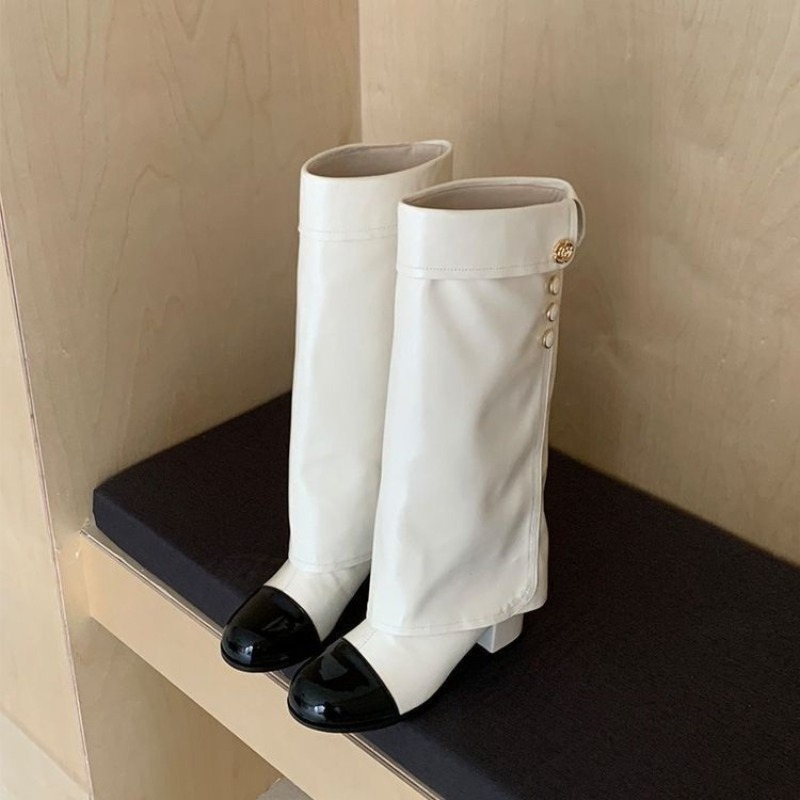 Elegant Black White Spliced Kn - đánh giá và giá Women'S Ankle Accessories