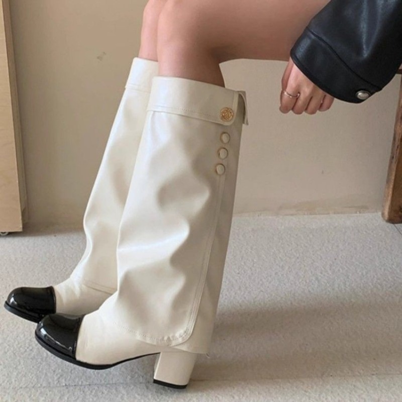 Elegant Black White Spliced Kn - đánh giá và giá Women'S Ankle Accessories