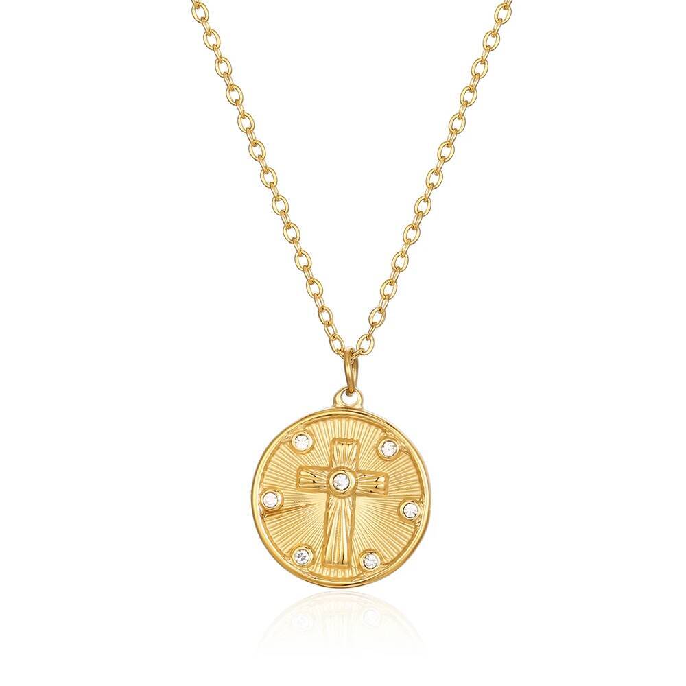 Women Delicate Round Coin Zirc - đánh giá và giá Coin Necklace Delicate