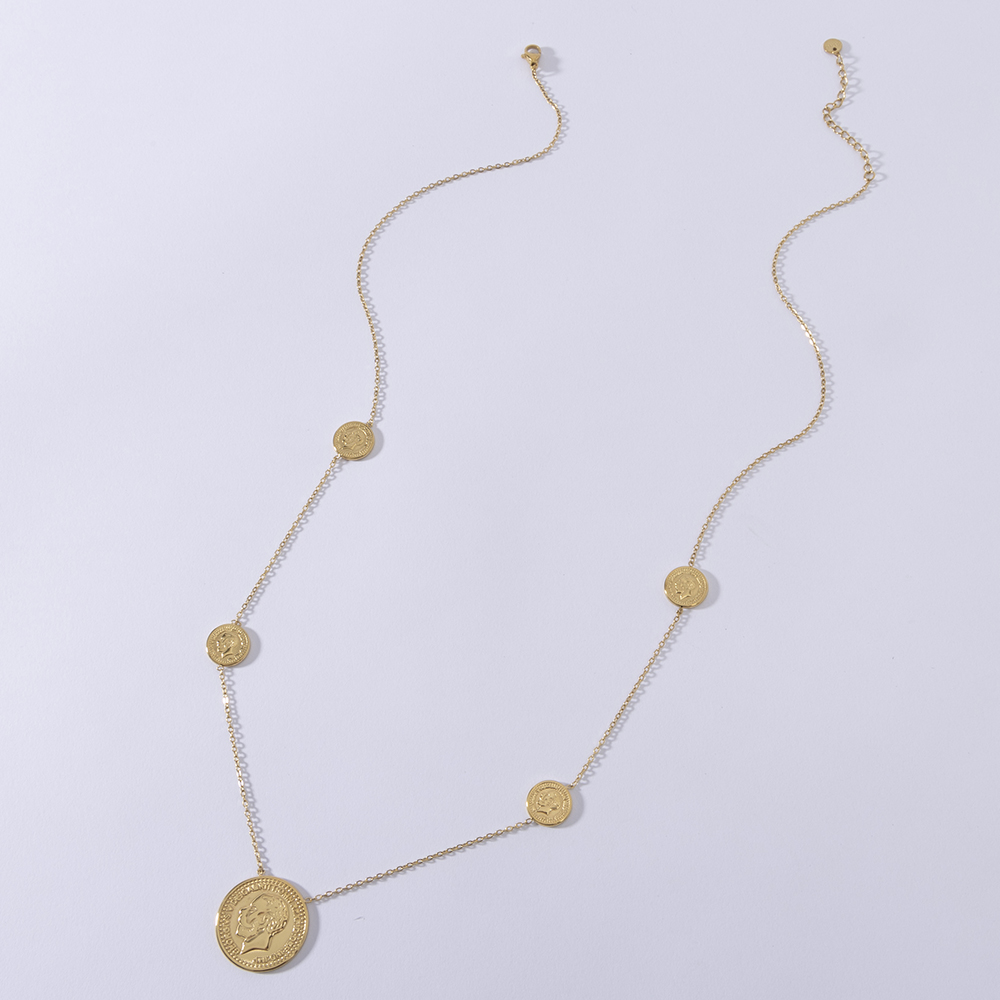 LUIZADA Stainless Steel Fashio - đánh giá và giá Coin Necklace Delicate