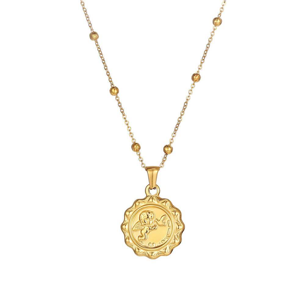 Women Delicate The Angel Cupid - đánh giá và giá Coin Necklace Delicate