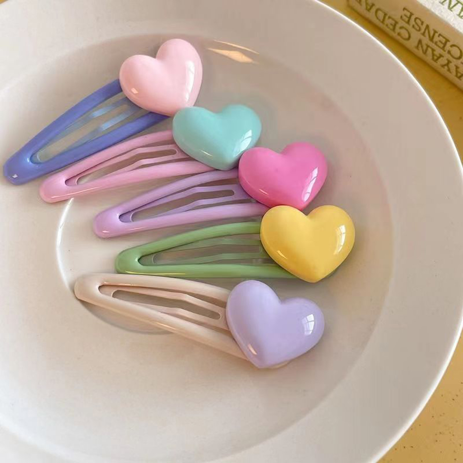 5pcs Cartoon Heart Hair Clips  - đánh giá và giá Women Accessories Wholesale China