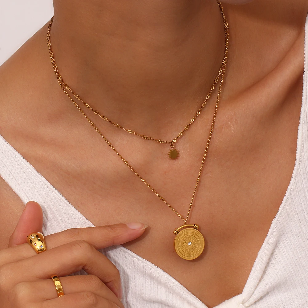 E.B.belle Center of the Univer - đánh giá và giá Coin Necklace Delicate