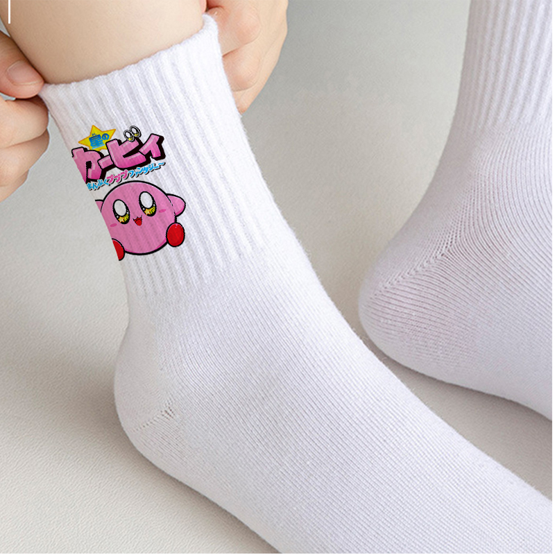 Cartoon Kirby Stockings Women  - đánh giá và giá Women'S Ankle Accessories