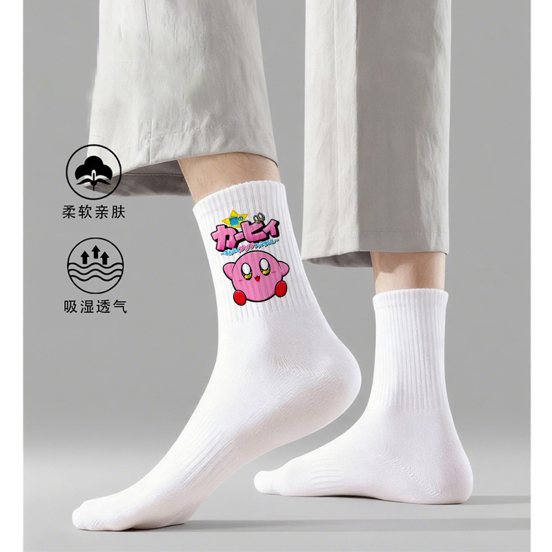 Cartoon Kirby Stockings Women  - đánh giá và giá Women'S Ankle Accessories
