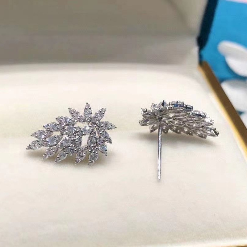 Đá Bạc 925 Kim Tuyên Bố Bông T - đánh giá và giá Statement Earrings Oversized