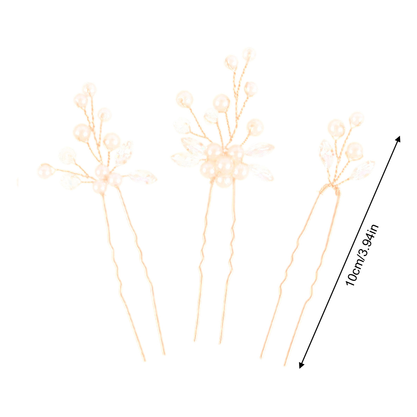 3pcs Bride Hairpin Trendy Hair - đánh giá và giá Women Accessories On Sale