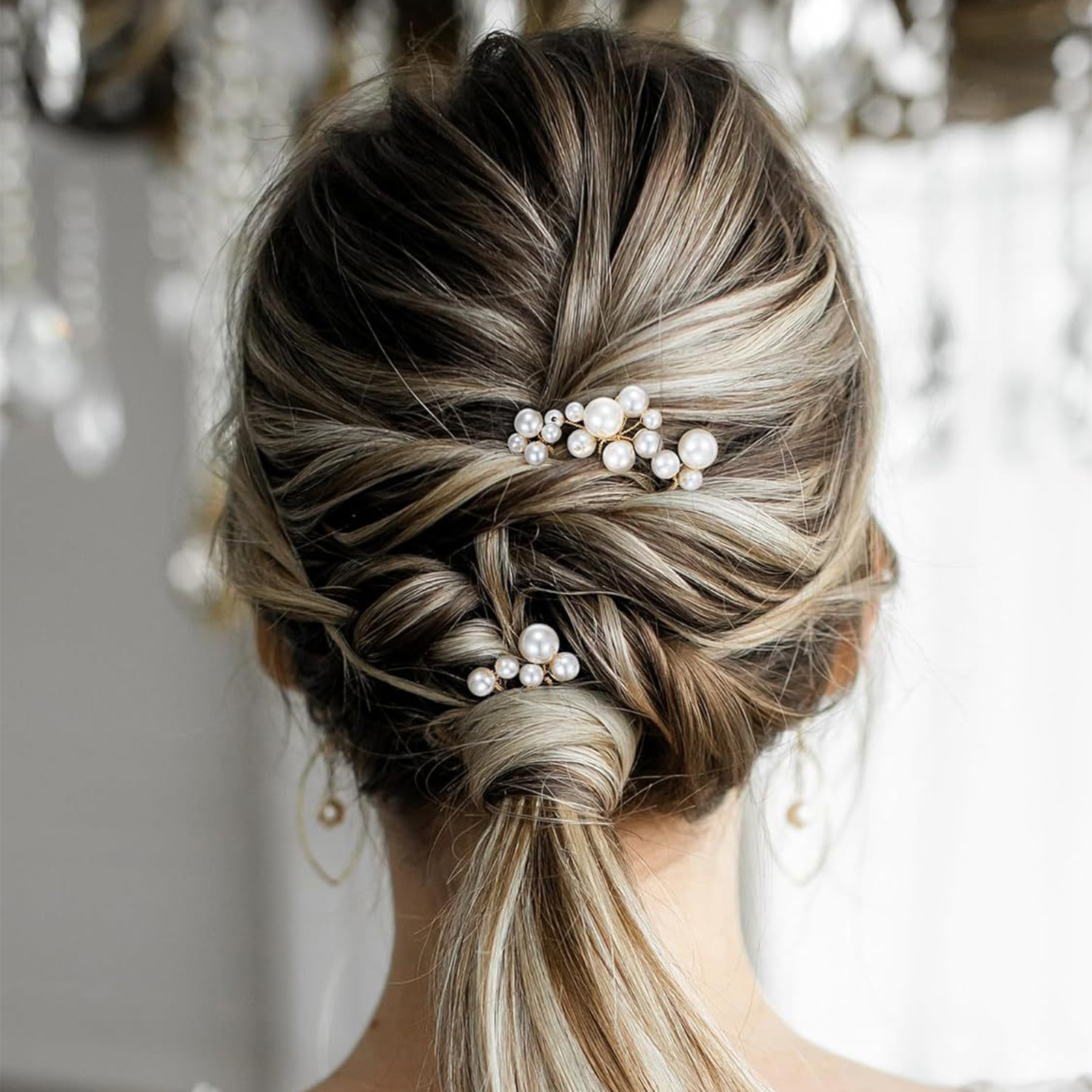 3pcs Bride Hairpin Trendy Hair - đánh giá và giá Women Accessories On Sale