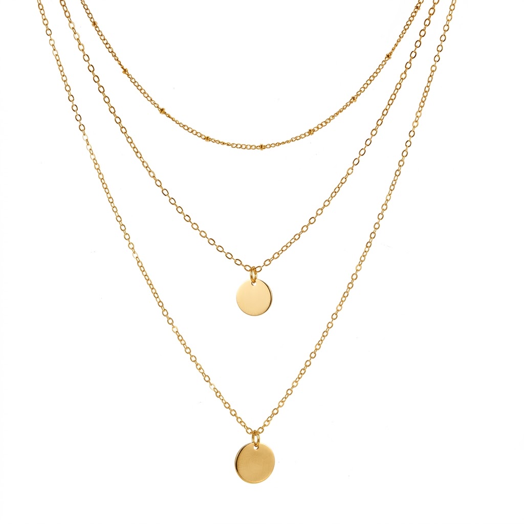 14K Gold Plated Delicate Layer - đánh giá và giá Coin Necklace Delicate