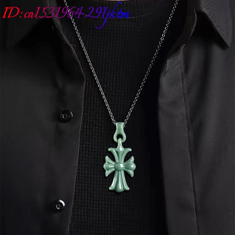 Natural Burmese Jadeite Cross  - đánh giá và giá Women Accessories For Gift
