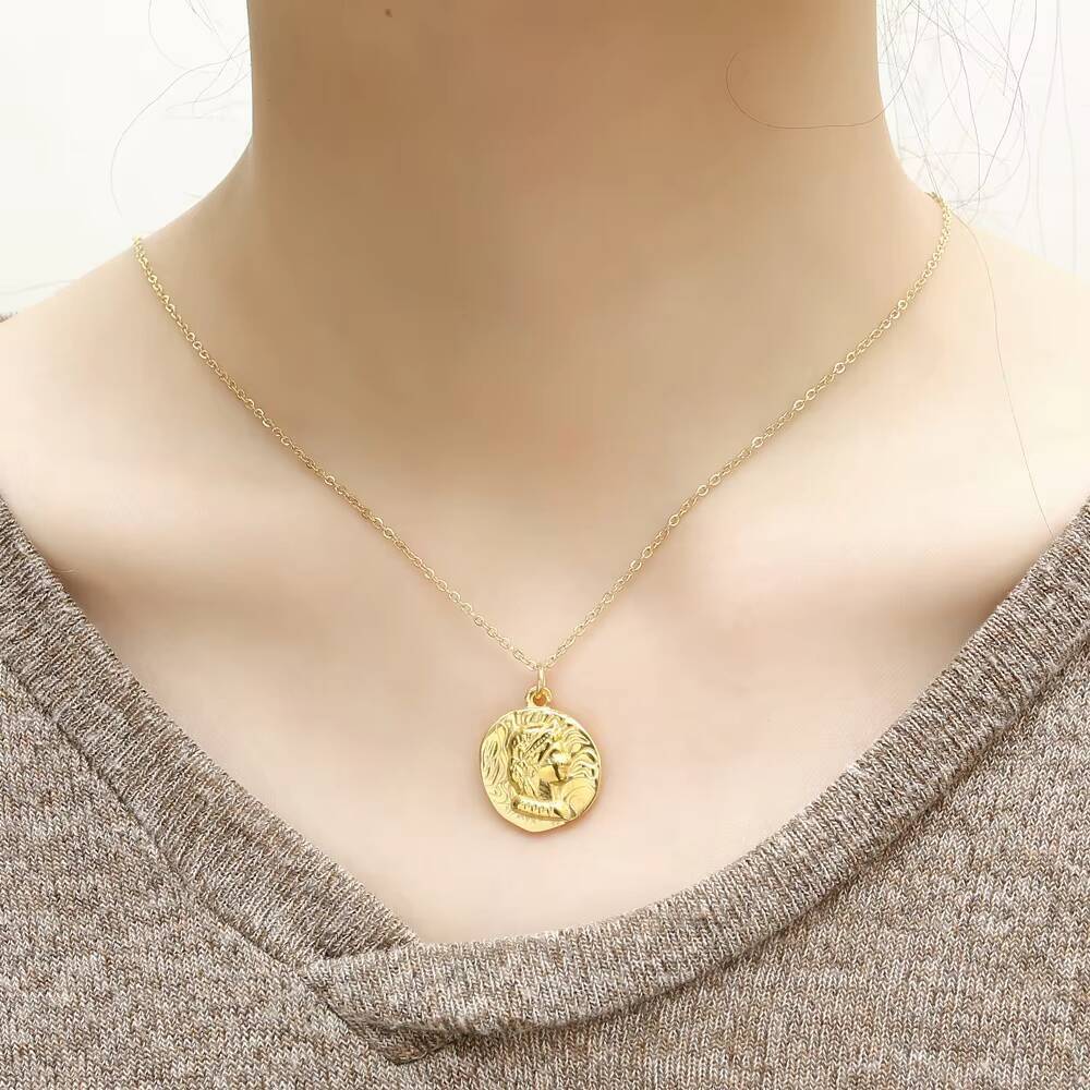 Stainless Steel Gold Plated Qu - đánh giá và giá Coin Necklace Delicate