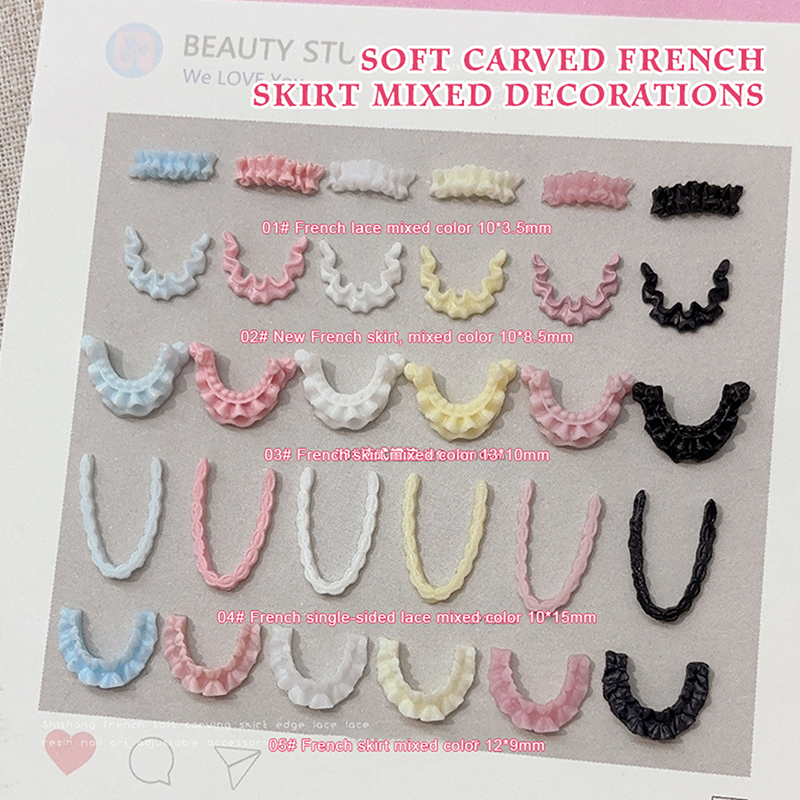 30Pcs 3D Resin Nail Art Lace T - đánh giá và giá Women Accessories Combo Gift