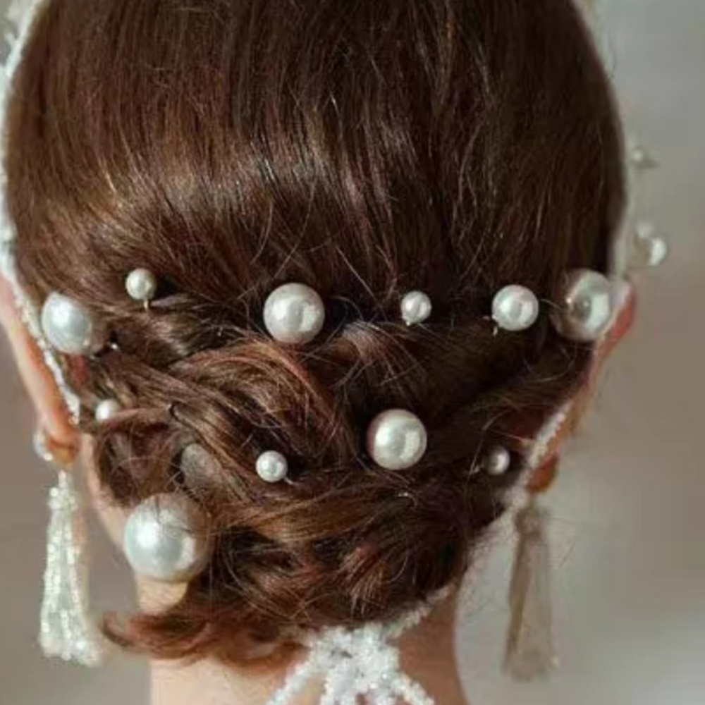Pearl Crystal Hair Pins Comb S - đánh giá và giá Young Women'S Accessories