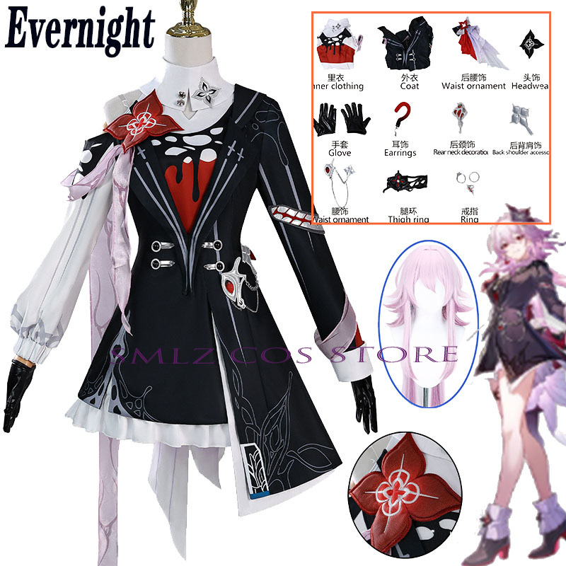 Newly Evernight Cosplay Honkai - đánh giá và giá Women Accessories Set