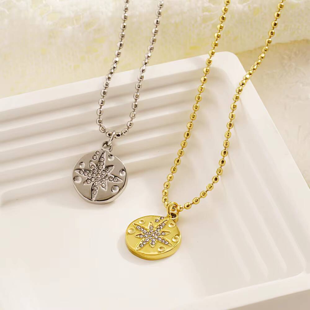 Stainless Steel Women Delicate - đánh giá và giá Coin Necklace Delicate
