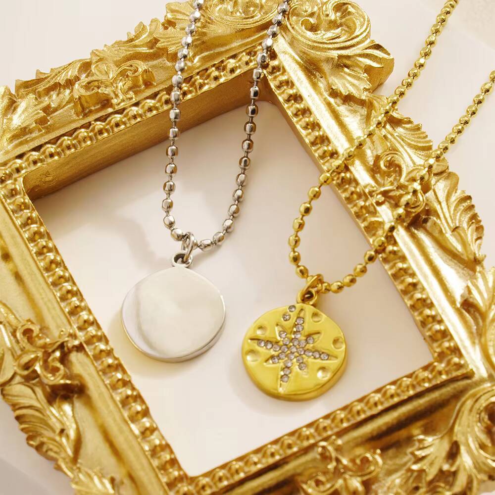 Stainless Steel Women Delicate - đánh giá và giá Coin Necklace Delicate