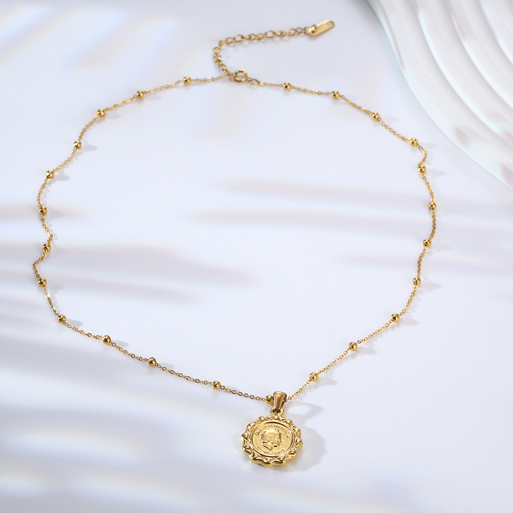 Stainless Steel Women Delicate - đánh giá và giá Coin Necklace Delicate