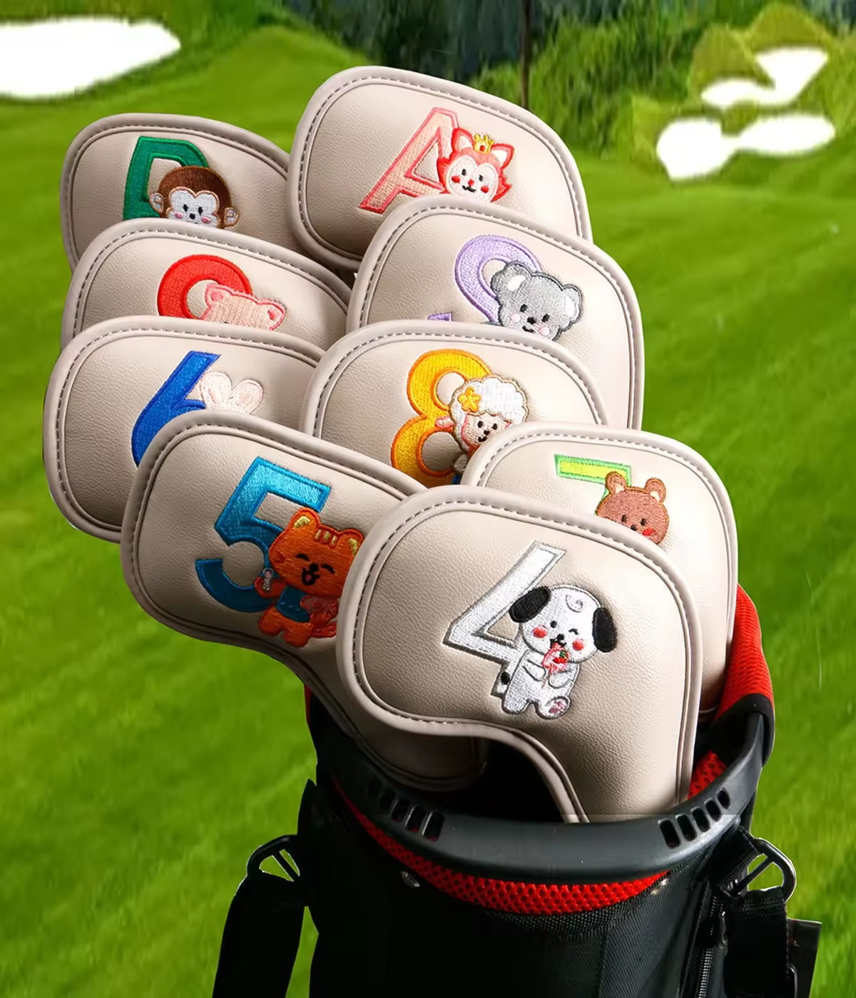 9Pcs Cute Cartoon Animal Golf  - đánh giá và giá Women Accessories For Gift