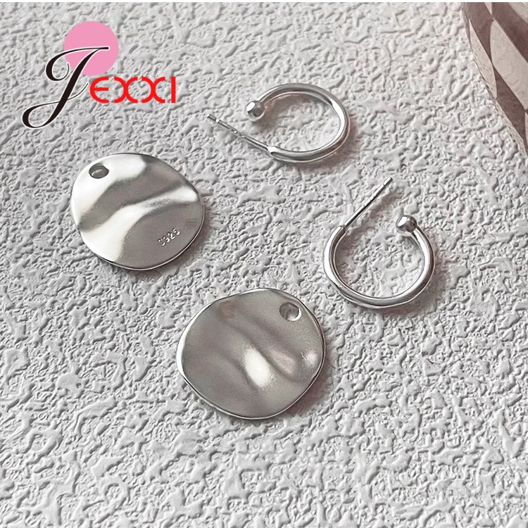 Irregular Metal Texture Hoop E - đánh giá và giá Statement Earrings Oversized
