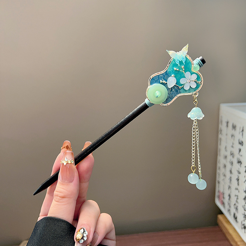 Classic Tassel Hair Stick Blac - đánh giá và giá Young Women'S Accessories