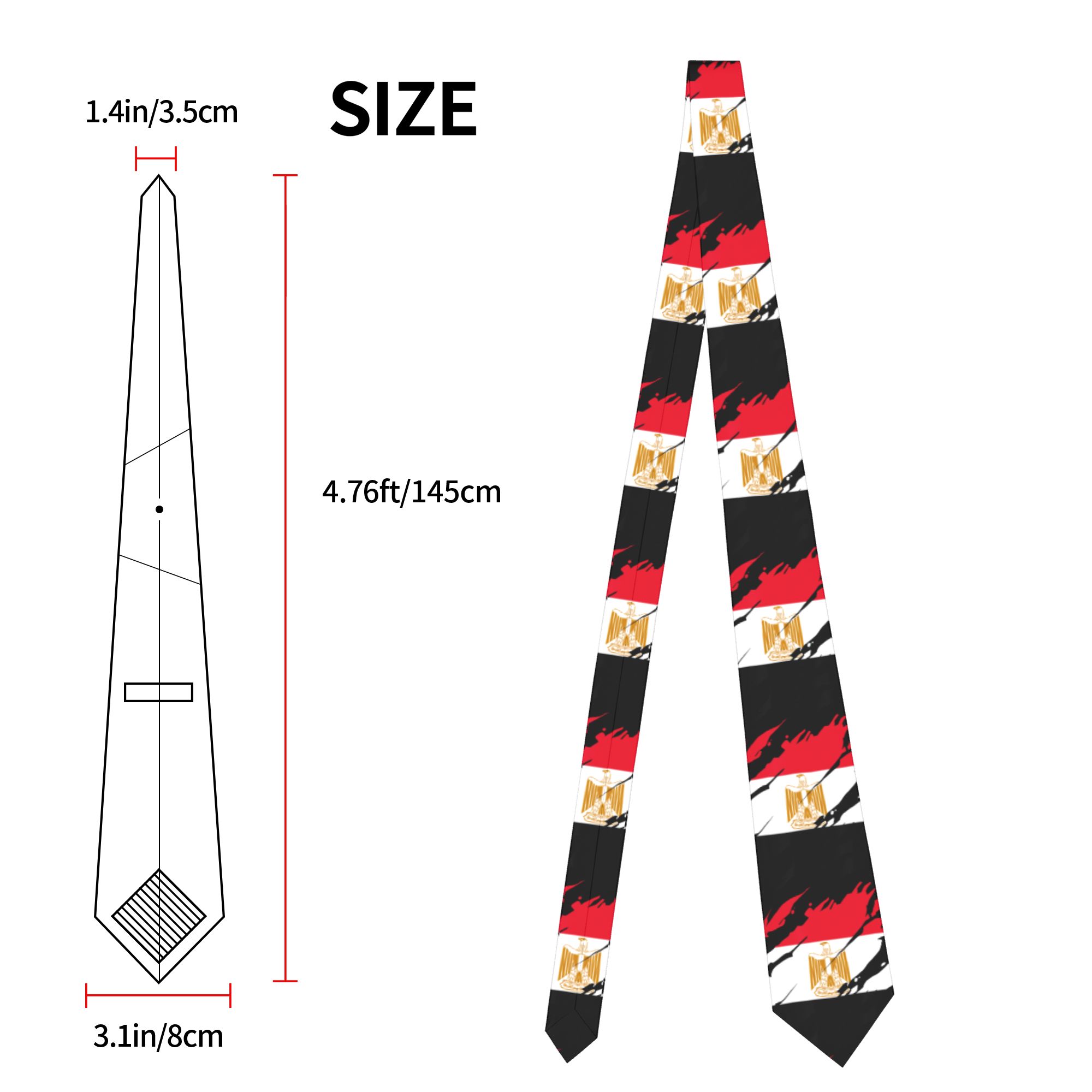 Egypt Egyptian Flag Necktie Un - đánh giá và giá Women Accessories In Egypt