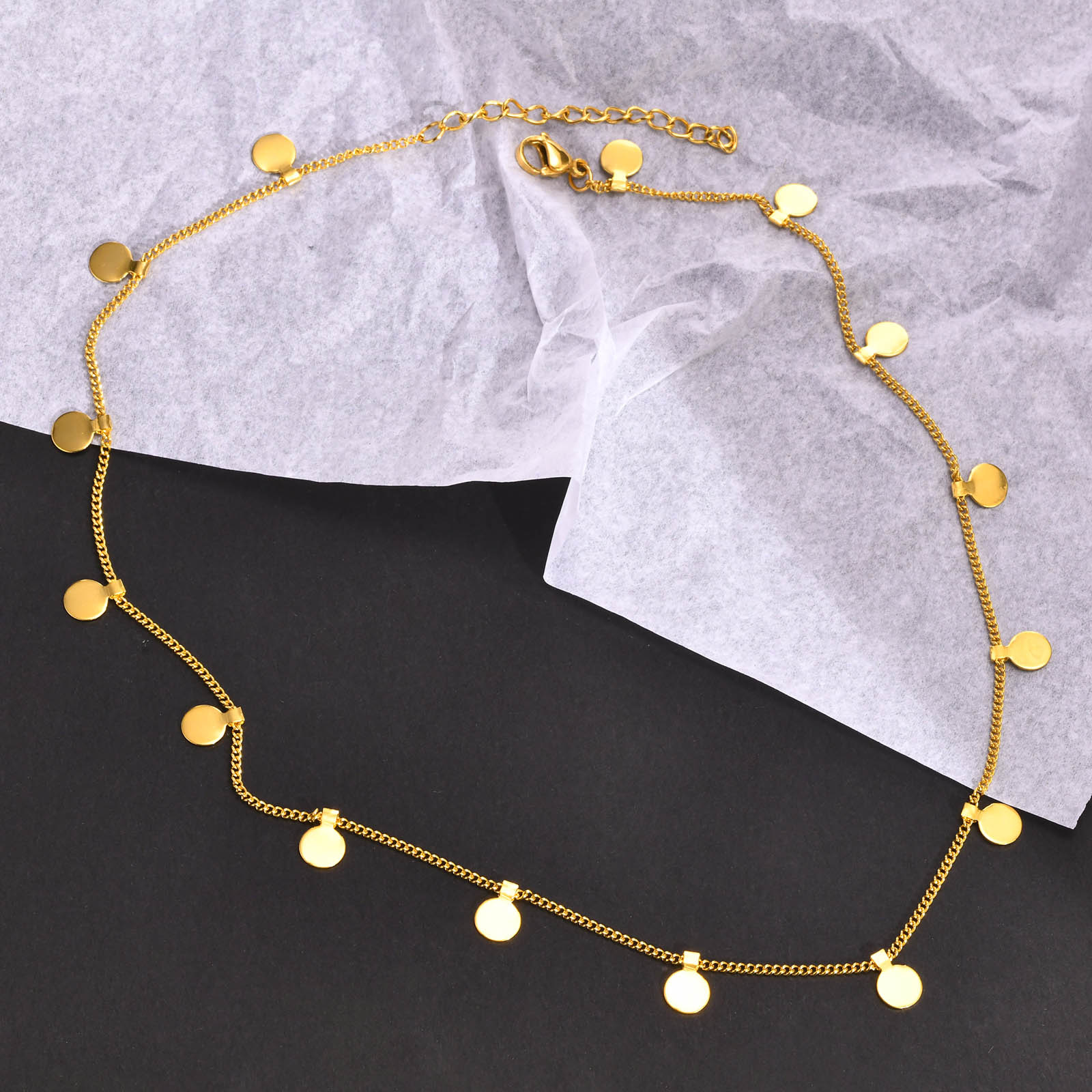 Delicate Small Multiple Coins  - đánh giá và giá Coin Necklace Delicate