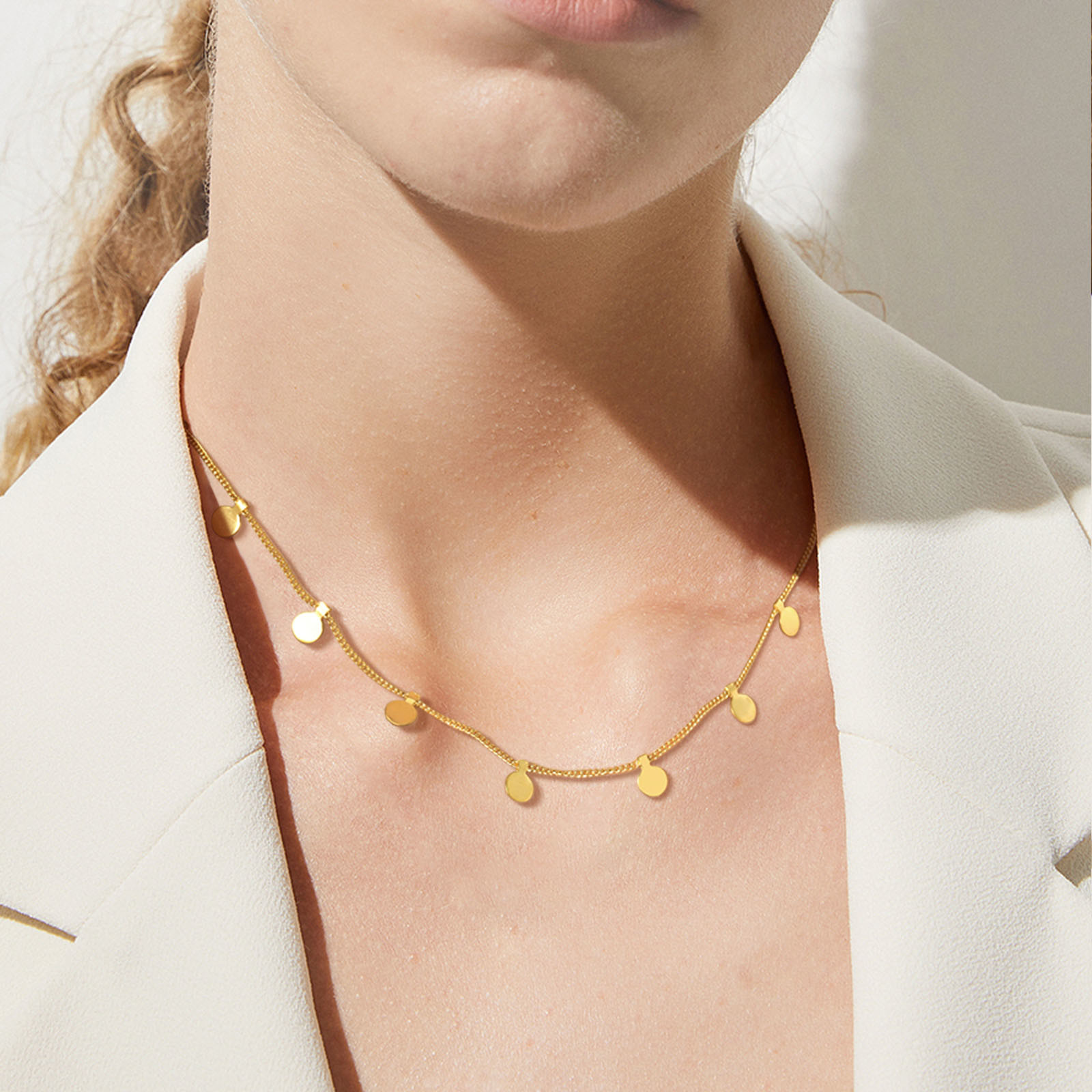 Delicate Small Multiple Coins  - đánh giá và giá Coin Necklace Delicate