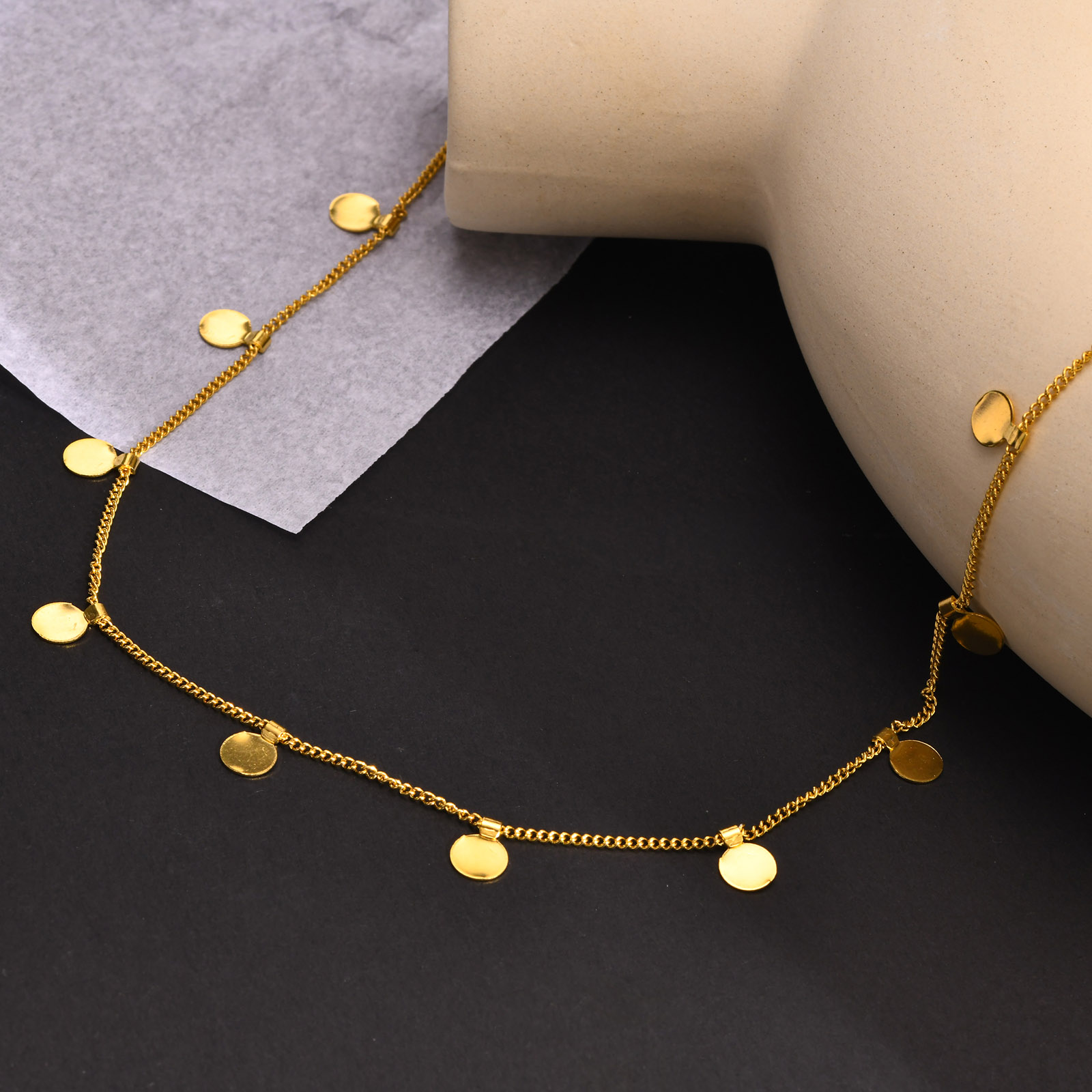 Delicate Small Multiple Coins  - đánh giá và giá Coin Necklace Delicate