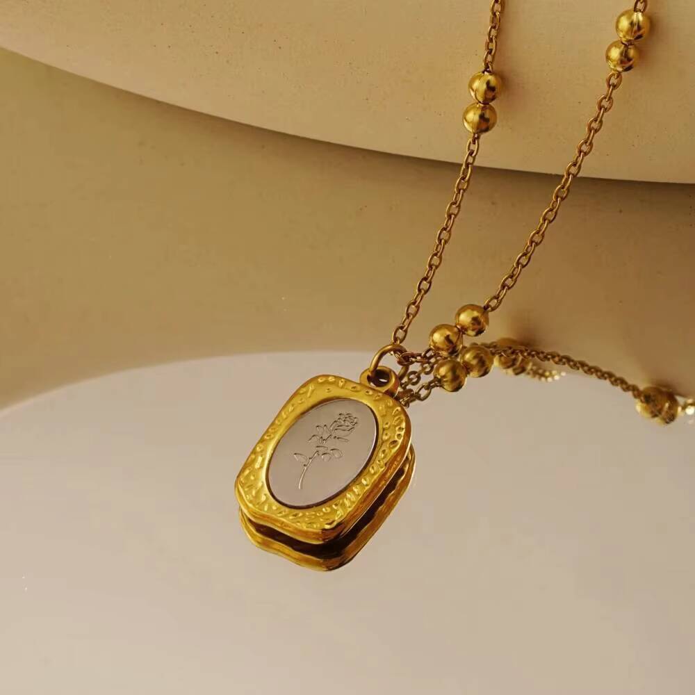 Fashion Rose Flower Delicate W - đánh giá và giá Coin Necklace Delicate