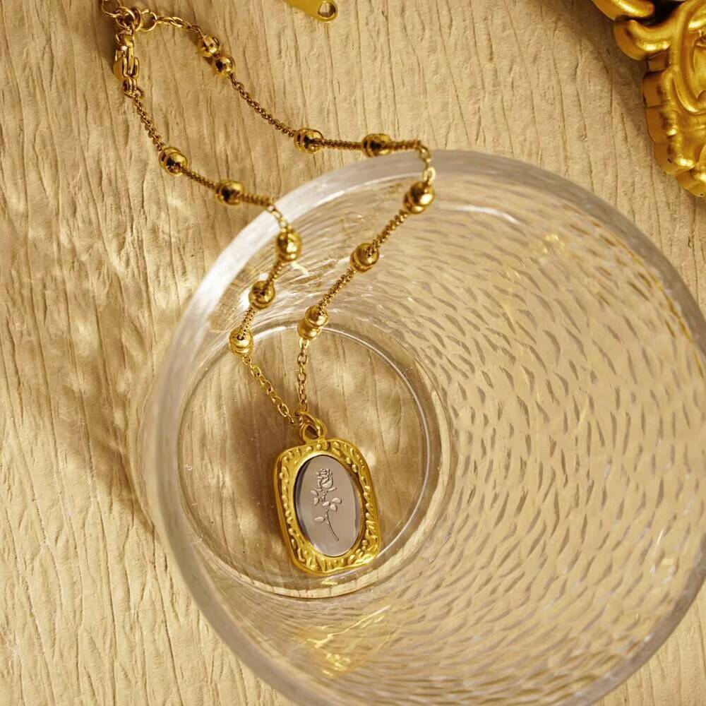 Fashion Rose Flower Delicate W - đánh giá và giá Coin Necklace Delicate