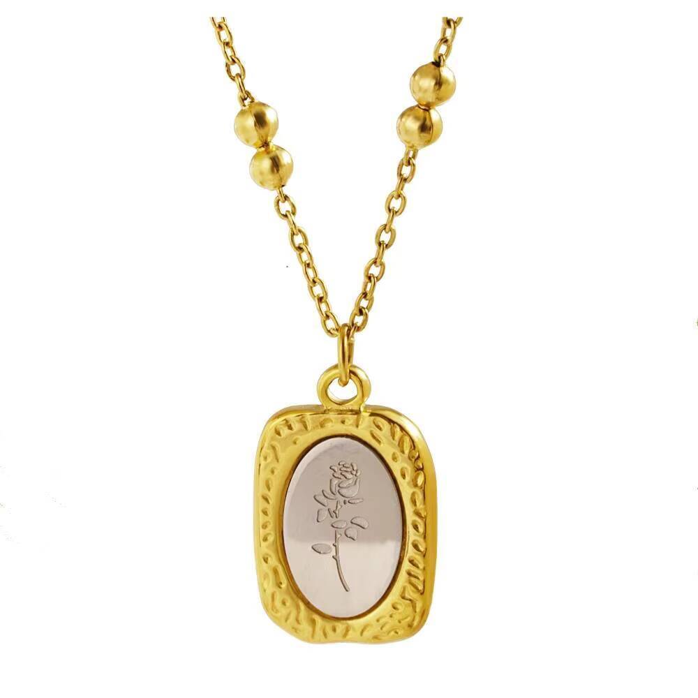 Fashion Rose Flower Delicate W - đánh giá và giá Coin Necklace Delicate